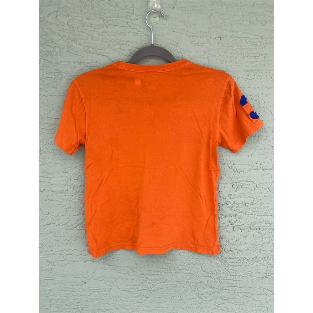 Polo Ralph Lauren Boys Orange Big Pony T-Shirt Size 8 Short Sleeve Casual - Picture 2 of 4